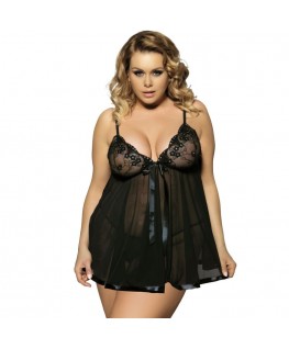 SUBBLIME QUEEN PLUS BABYDOLL WITH BOW AND SHINNY DETAILS SUBBLIME QUEEN PLUS BABYDOLL WITH BOW AND SHINNY DETAILS che trovi in offerta solo su SexyShopOnline a -15% di sconto