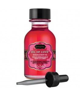 KAMASUTRA KISSABLE OIL OF LOVE FOREPLAYS STRAWBERRY DREAMS 22 ML KAMASUTRA KISSABLE OIL OF LOVE FOREPLAYS STRAWBERRY DREAMS 22 ML che trovi in offerta solo su SexyShopOnline a -35% di sconto