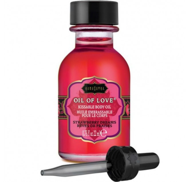 KAMASUTRA KISSABLE OIL OF LOVE FOREPLAYS STRAWBERRY DREAMS 22 ML