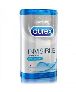 DUREX INVISIBLE EXTRA THIN 12 UDS