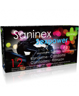 SANINEX CONDOMS SEX POWER 12 UNITS SANINEX CONDOMS SEX POWER 12 UNITS che trovi in offerta solo su SexyShopOnline a -15% di sconto