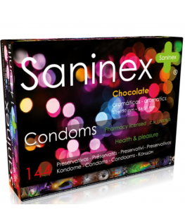 SANINEX CONDOMS CHOCOLATE PRESERVATIVES 144 UNITS SANINEX CONDOMS CHOCOLATE PRESERVATIVES 144 UNITS  che trovi in offerta solo su SexyShopOnline a -15% di sconto