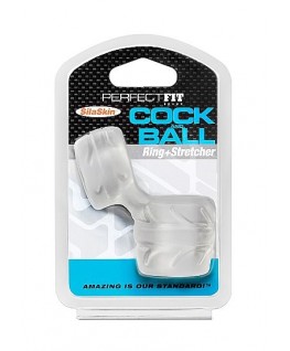 PERFECT FIT SILASKIN COCK & BALL TRANSPARENT