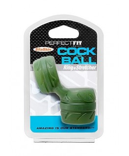 PERFECT FIT SILASKIN COCK & BALL GREEN