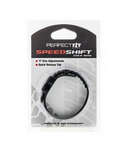 Perfect Fit Speed Shift Cock Ring Black OS