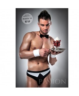 WAITER OUTFIT S BLACK / WHITE  BY PASSION MEN LINGERIE L/XL WAITER OUTFIT S BLACK / WHITE  BY PASSION MEN LINGERIE L/XL  che trovi in offerta solo su SexyShopOnline a -15% di sconto