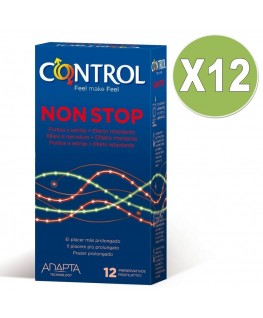 CONTROL NONSTOP PACK 12 X12 UNITS CONTROL NONSTOP DOTS AND LINES PACK 12 UDS che trovi in offerta solo su SexyShopOnline a -15% di sconto