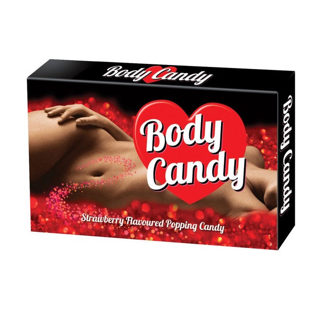 SPEENCER AND FLEETWOOD BODY CANDY STRAWBERRY FLAVOURED POPPING CANDY