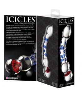ICICLES NUMBER 18 HAND BLOWN GLASS MASSAGER
