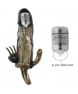 BRAVE MAN PENIS COVER WITH CLIT AND ANAL STIMULATION DOUBLE BULLET BLACK 16.5 CM BRAVE MAN PENIS COVER WITH CLIT AND ANAL STIMULATION DOUBLE BULLET BLACK 16.5 CM che trovi in offerta solo su SexyShopOnline a -15% di sconto