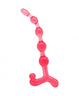 BENDY TWIST ANAL BEADS RED