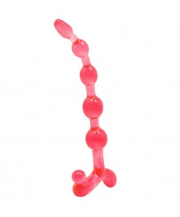 BENDY TWIST ANAL BEADS RED