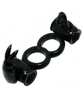 BAILE SWEET RING DOUBLE RING WITH DOUBLE RABBIT