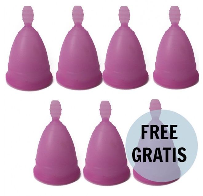 NINA CUP MENSTRUAL CUP TAGLIA VIOLA S 6 + 1 GRATIS NINA CUP MENSTRUAL CUP TAGLIA VIOLA S 6 + 1 GRATIS