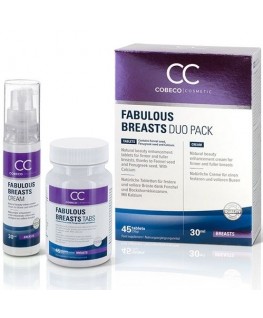 COBECO FABULOUS BREAST DUO PACK 45CAP + 30 ML COBECO FABULOUS BREAST DUO PACK 45CAP+30ML che trovi in offerta solo su SexyShopOnline a -35% di sconto