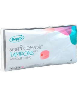 BEPPY SOFT COMFORT TAMPONS WET 4 UNITS BEPPY SOFT COMFORT TAMPONS WET 4 UNITS che trovi in offerta solo su SexyShopOnline a -15% di sconto