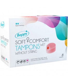 BEPPY SOFT COMFORT TAMPONS WET 8 UNITS BEPPY SOFT COMFORT TAMPONS WET 8 UNITS che trovi in offerta solo su SexyShopOnline a -35% di sconto