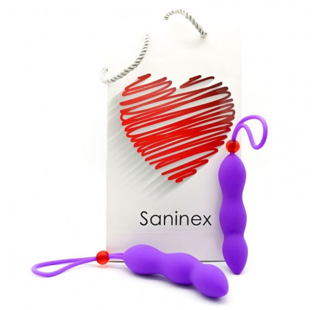 SANINEX CLIMAX BUTT PLUG AND RING PURPLE