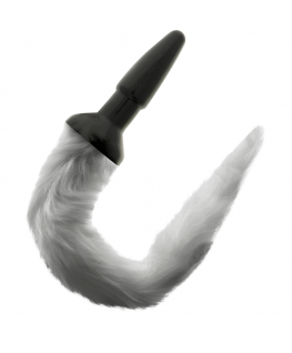 DARKNESS TAIL BUTT SILICONE PLUG - GRAY