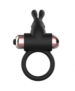 COQUETTE COCK RING WITH VIBRATOR BLACK/ GOLD