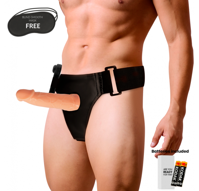 HARNESS ATTRACTION WILLIAN STRAP-ON HOLLOW EXTENDER  VIBRATOR 17 X 4.5 CM