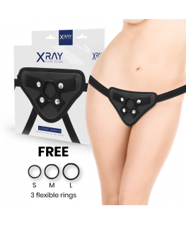 XRAY HARNESS WITH SILICONE RINGS FREE XRAY HARNESS WITH SILICONE RINGS FREE che trovi in offerta solo su SexyShopOnline a -35% di sconto