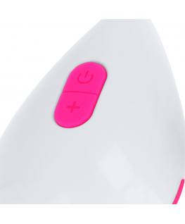 OH MAMA TEXTURED VIBRATING EGG 10 MODES - PINK AND WHITE