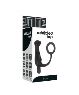 ADDICTED TOYS PROSTATIC VIBRATOR BLACK   10 CM