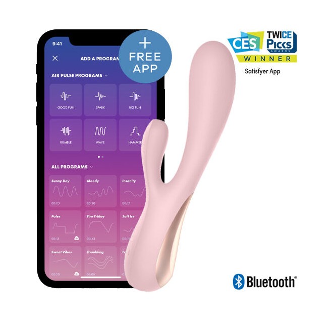 SATISFYER MONO FLEX PINK WITH APP