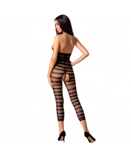 PASSION WOMAN BS081 BODYSTOCKING - BLACK ONE SIZE