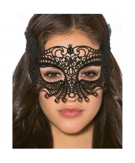 QUEEN LINGERIE BLACK MASK ONE SIZE