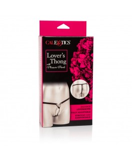 CALEX LOVERS THONG W. PLEASURE PEARLS