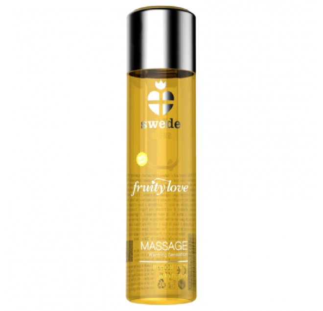 SWEDE FRUITY LOVE WARMING EFFECT MASSAGE OIL TROPICAL FRUITY WITH HONEY 120 ML.