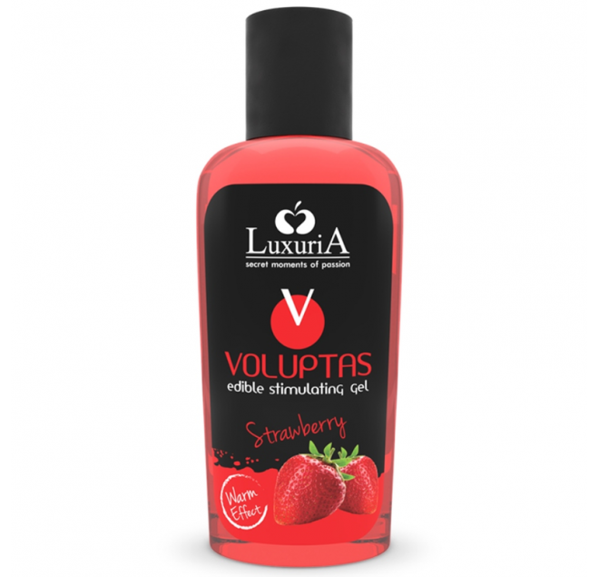 LUXURIA VOLUPTAS EDIBLE STIMULATING GEL WARMING EFFECT - STRAWBERRY 100 ML