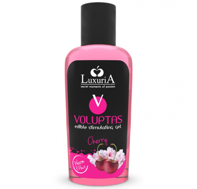 LUXURIA VOLUPTAS EDIBLE STIMULATING GEL WARMING EFFECT - CHERRY 100 ML