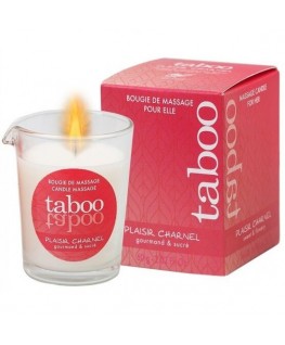 TABOO CANDLE MASSAGE WOMAN PLAISIR CHARNEL SMELL CACACO FLOWER