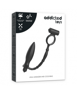 ADDICTED TOYS ANAL MASSAGER AND COCK RING
