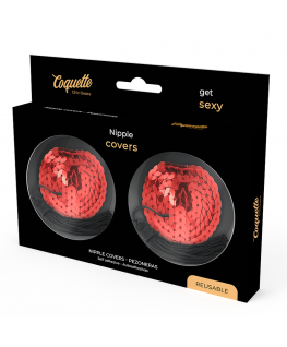 COQUETTE CHIC DESIRE   NIPPLE COVERS RED