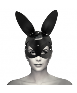 COQUETTE VEGAN LEATHER MASK WITH BUNNY EARS