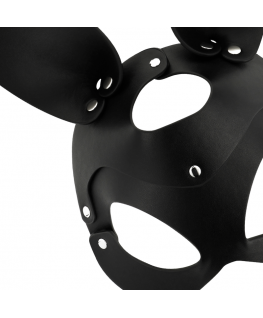 COQUETTE VEGAN LEATHER MASK WITH BUNNY EARS