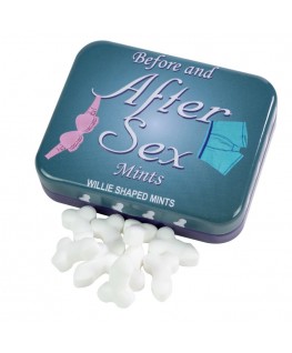 BEFORE AND AFTER SEX WILLIE SHAPED MINTS