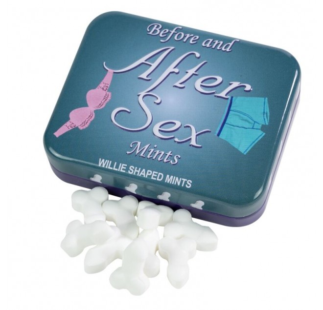 BEFORE AND AFTER SEX WILLIE SHAPED MINTS