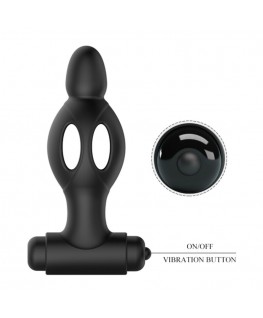 PRETTY LOVE MR PLAY PLUG SILICONE VIBRATING ANAL PLUG 11.8 CM