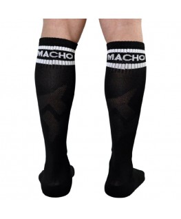 MACHO MALE LONG SOCKS ONE SIZE - BLACK