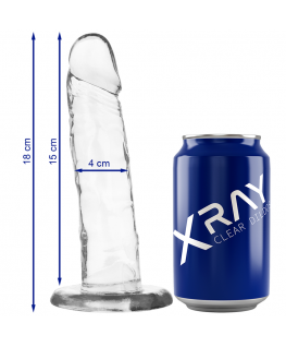 XRAY HARNESS + CLEAR COCK 18CM X 4CM