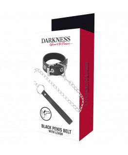 DARKNESS PENIS RING WITH STRAP