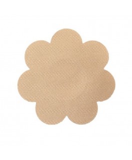 BYE BRA BREAST LIFT PADS + 3 PAIRS OF SATIN NIPPLE COVERS BEIGE