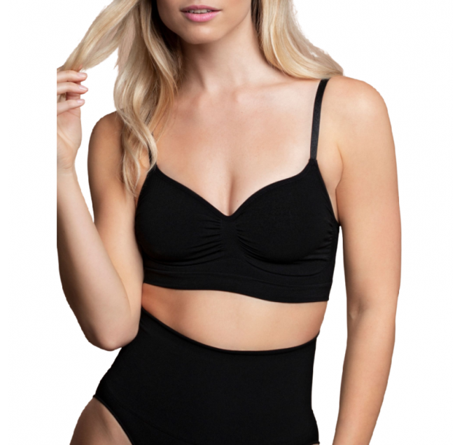 BYE BRA SEAMLESS BRA MEDIUM CONTROL - BLACK S