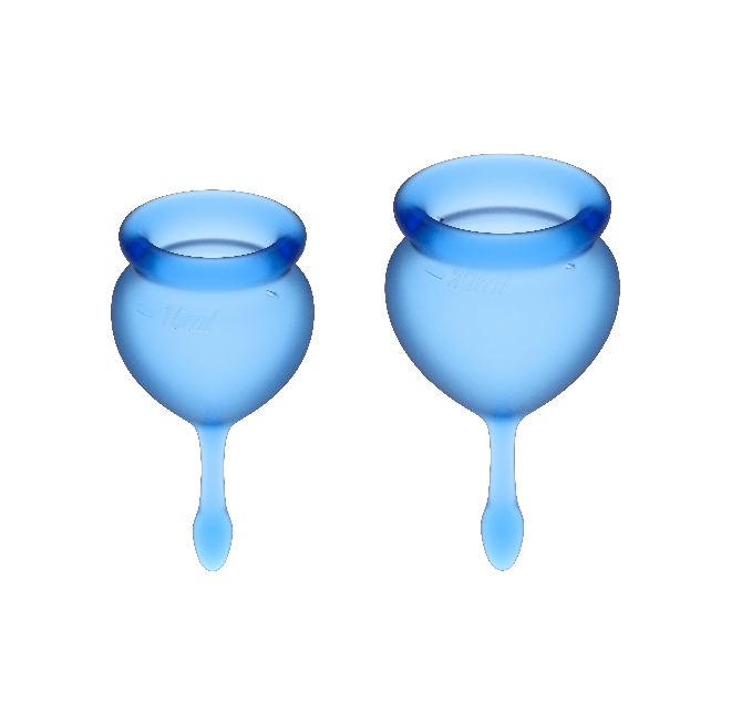 SATISFYER FEEL GOOD MENSTRUAL CUP DARK BLUE  15+20ML