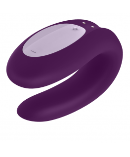 SATISFYER DOUBLE JOY CON APP PURPLE